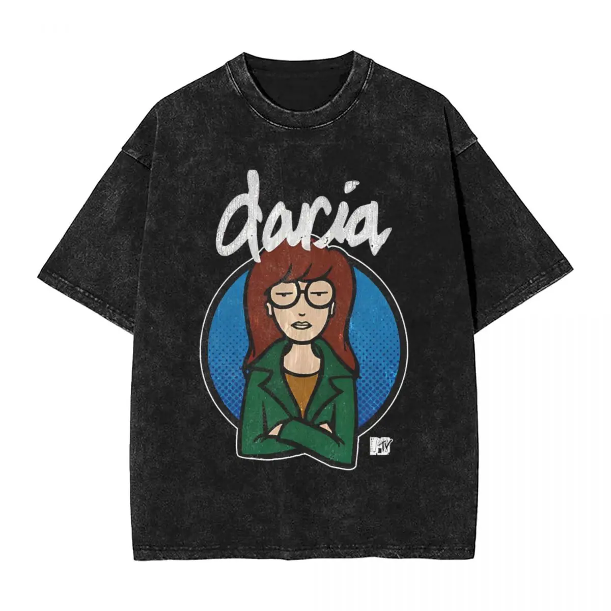 Vintage Wonder Cartoon D-Darias Movie T Shirts Hip Hop Washed Cotton Oversize T-Shirt Bravery Retro Men Women Top Streetwear Tee