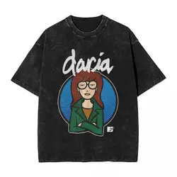 Vintage Wonder Cartoon D-Darias Movie T Shirts Hip Hop Washed Cotton Oversize T-Shirt Bravery Retro Men Women Top Streetwear Tee