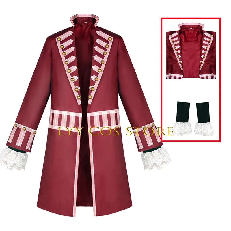 Movie Captain Hook Cosplay Fantasia Anime Pan Costume Uniform Pirate Trench Coat Party Outfit for Men