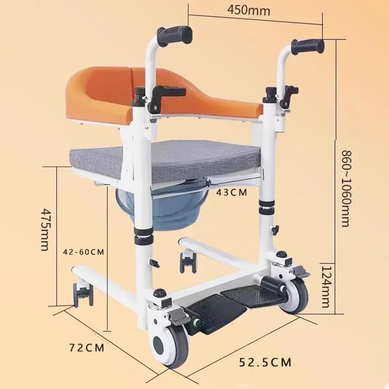 Portable Lifting Seat Unique Handle Elderly Chair Comfortable Sitting Bathtub Transfer Stool Duschstuhl Mit Rückenlehne Dusjstol