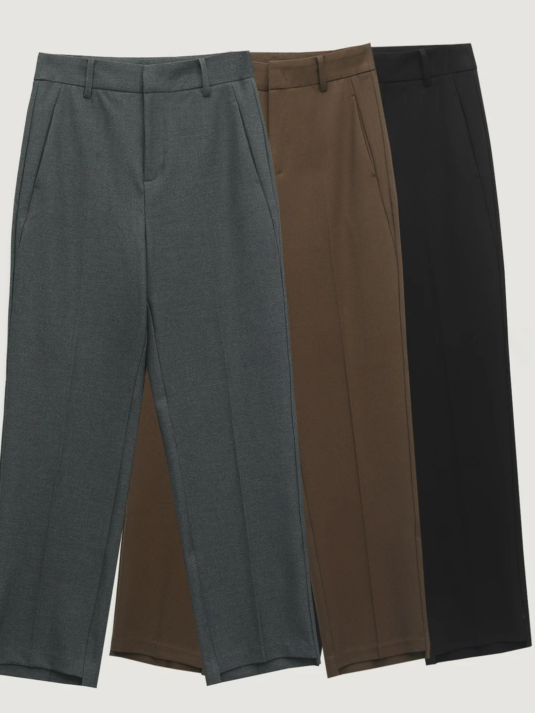 

Женские брюки Chengpin с высокой талией, прямые, повседневные, деловые, с эффектом драпировки, новая осенняя коллекция 2025 года