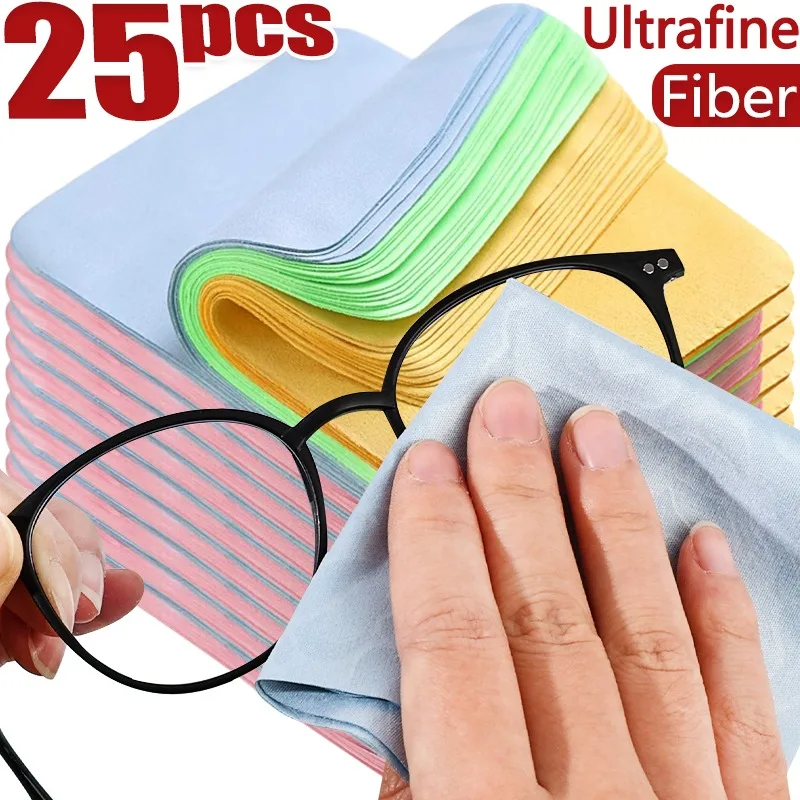 Microfiber Glasses Cleaning Cloth Odorless Suede Velvet Eyeglass Fabric Eyewear Mobile Phone Screen Lightweight Clean Cloth