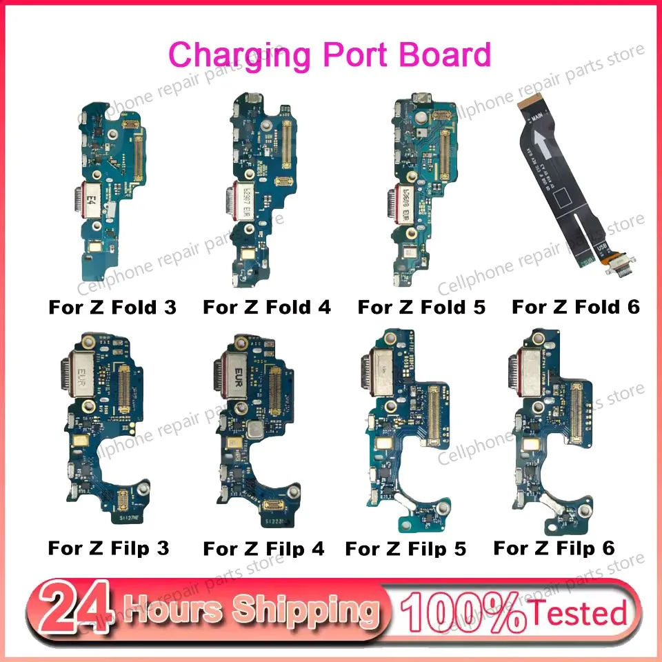 Charge Board Flex Cable For Samsung Z Fold Flip 1 2 3 4 5 6 7 USB Charging Port Dock Connector Flex Cable