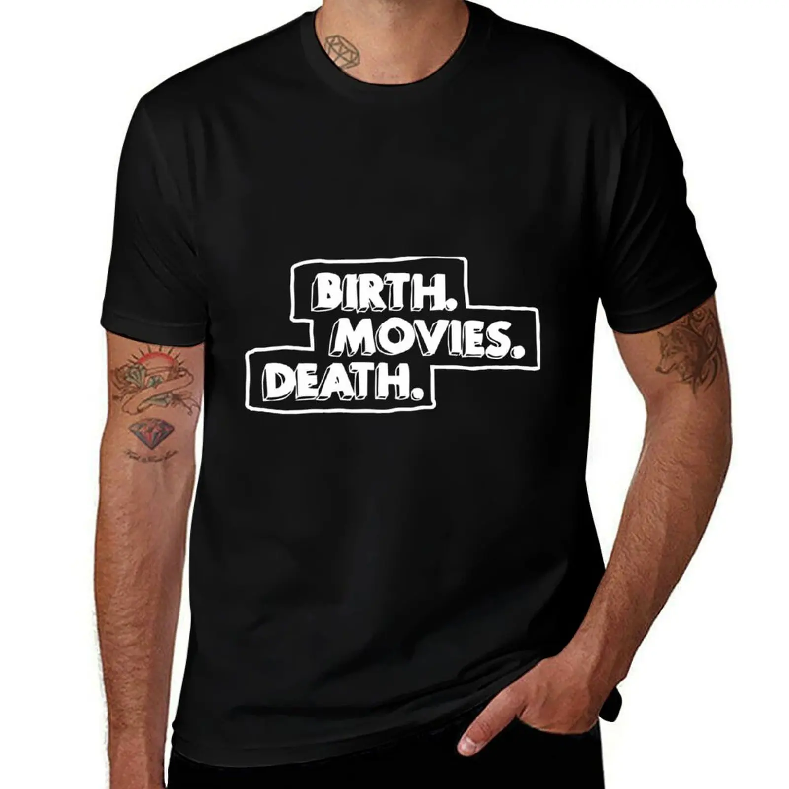 

Best Selling - Birth Movies Death Merchandise Sticker T-Shirt plain funny costumes t shirts men