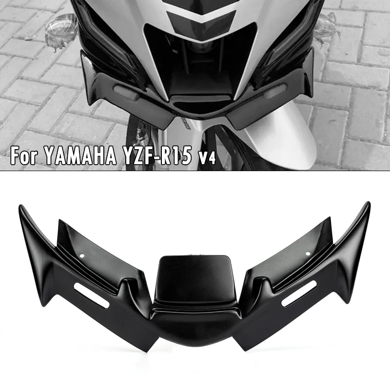 For YAMAHA YZF R15M R15 V4 YZF-R15 21-25 Motorcycle Beak Nose Extension Cover Spoiler Front Winglets Fairing Aerodynamic Wing