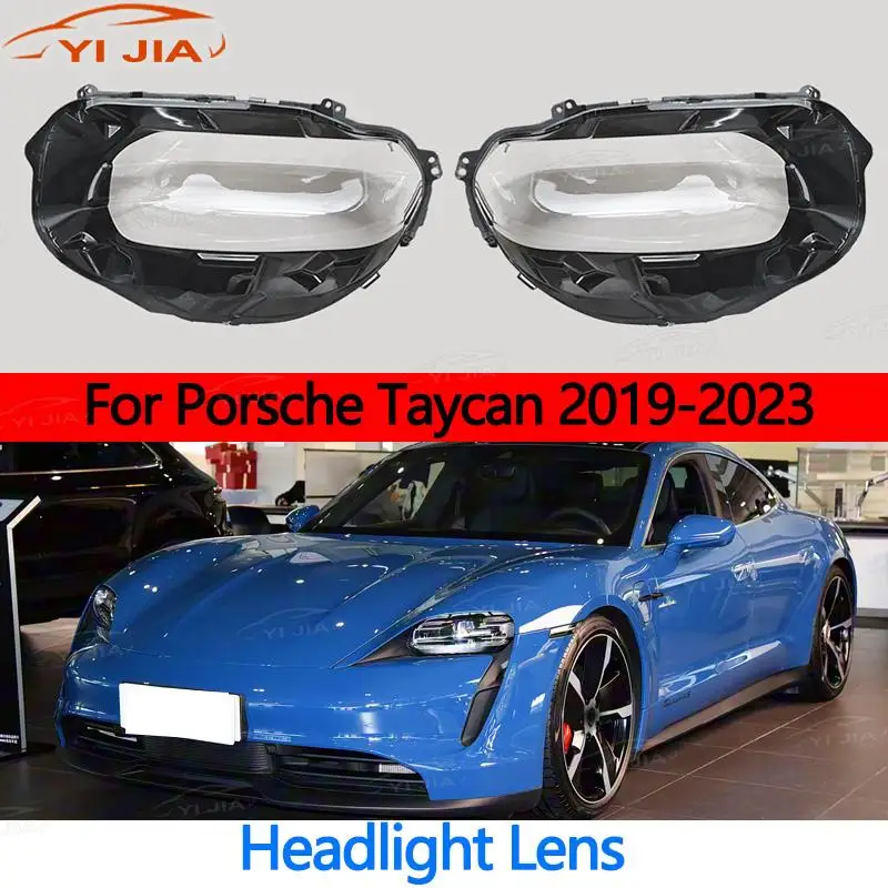 

Headlamp Lens For Porsche Taycan 2019-2023 Car Front Headlight Cover Auto Headlamp Transparent Lampshade Light Glass Lens Shell