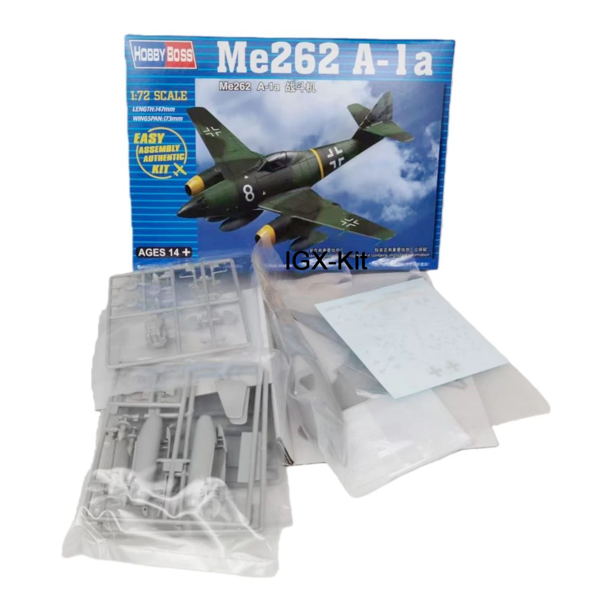 

Hobbyboss 80249 1:72 SCALE Me262 A-1a Fighter Plastic Aircraft Plane Plastic Model Kit