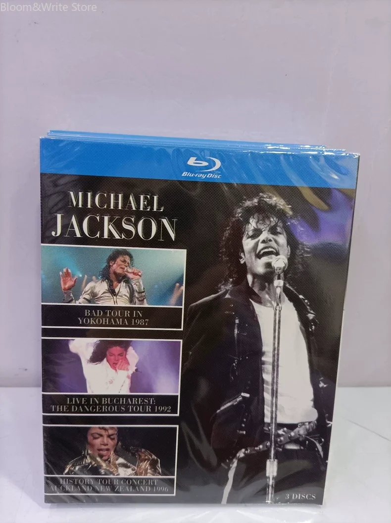 8-Disc Blu-ray Collector Box Set, Michael J Classic Global Live Concert Footage HD Music Performance Videos Collectible Item