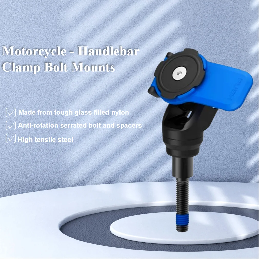 

Motorcycle Handlebar Clamp Bolt Mounts for Secure Attachment
