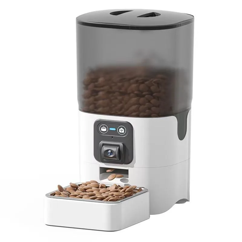 

Cat and dog automatic feeder cat pet intelligent timed quantitative feeder cat food dog food feeder