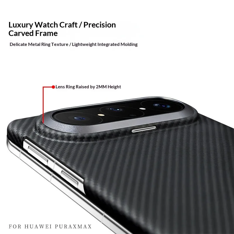100% Kevlar Aramid Carbon Fiber Case For HUAWEI Pura X Max Magsafe Magnetic Ultra-Thin Phone Back cover phone accessories