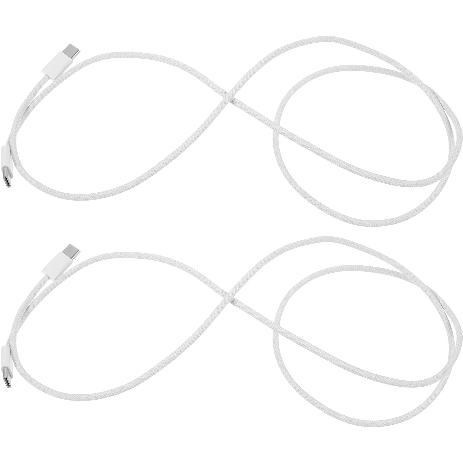 

2Pcs Nylon Head USB Cables Durable Type- Charging Cords Fast Data Cable Long Cord for Mobile Device USB Cables