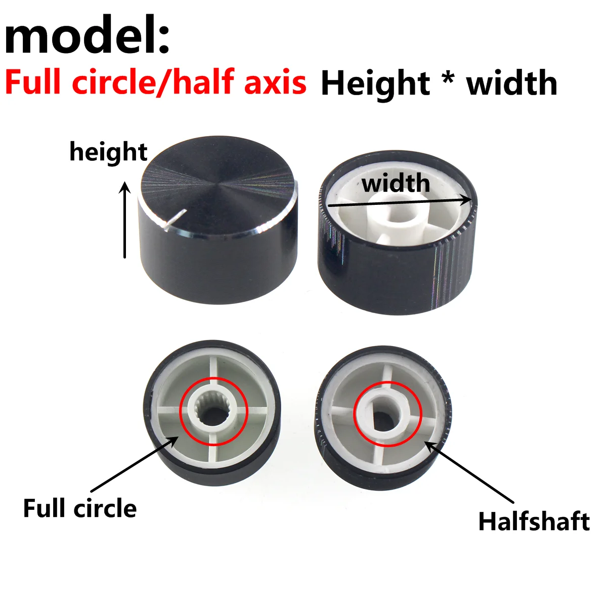 

10 шт., алюминиевый энкодер, звуковая карта, ручка потенциометра, тонкое внутреннее отверстие, 6 мм, регулировка усилителя мощности, металлический колпачок