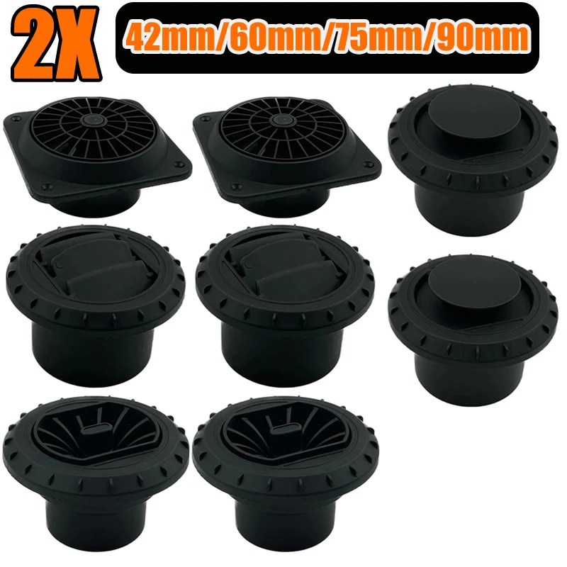 

2X 60 мм 75 мм 90 мм дизельный обогреватель, воздуховод, вентиляционное отверстие, вращающийся соединительный соединитель для труб, черный для автомобиля, грузовика, фургона