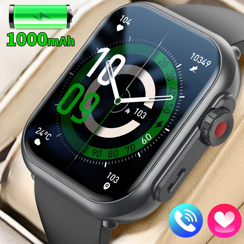 

LIGE New 1000mAh Battery Smart Watch For Men Women Music Playback Anytime Wirless Call Men Watches Health Monitor Men Smartwatch