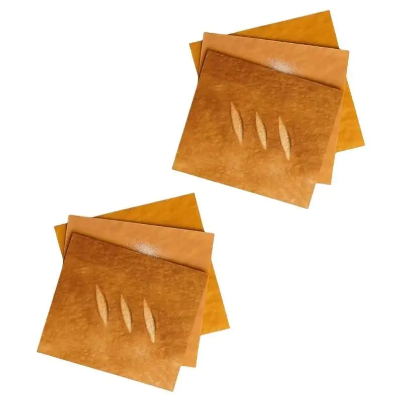 

E8BD 6/10Pc Bread Gift Wrapping Sheets Durable Art Paper For Festival Occasions