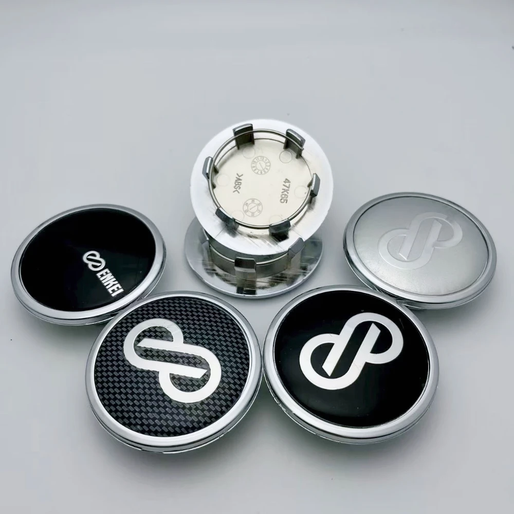

4Pcs JDM Sport Wheel Cap 65mm O.D & 60mm I.D ENKEI Rim Caps Wheel Center Caps Car Rim Dust Cover Hub Cap Hubcaps Black & Silver
