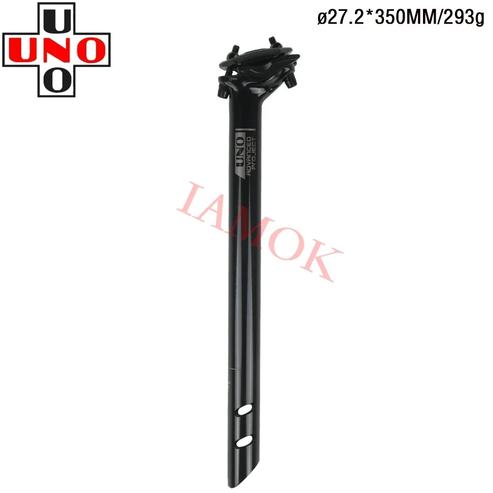 UNO SP-719 Mountainbike Ultraleicht Schwarz 27,2/30,9/31,6mm Sattelstütze Iamok 350/400mm Sattelstütze Hinten Welle Fahrrad Teile