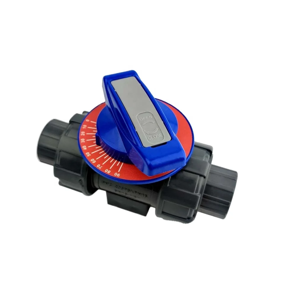 Válvula de esfera de medição CPVC DN20 personalizada de venda quente