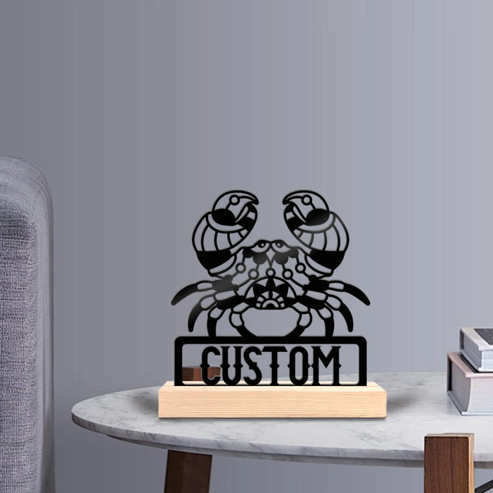 1pc Fashion love butterfly Custom Text Metal Statue With Wood Base Art Figurine With Wood Base Iron Ornament For Girl Gifts