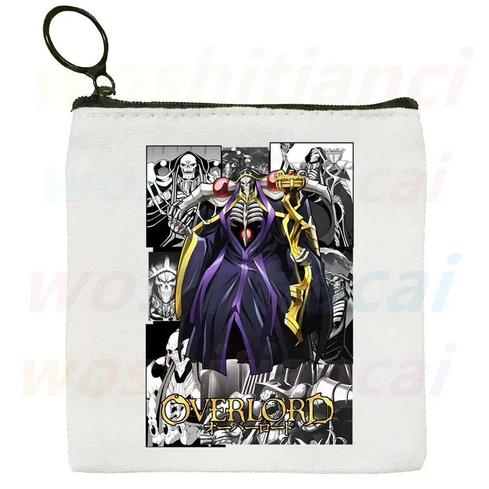 Overlord Anime Albedo Ainz Wallets Coin Pocket Vintage Male Purse Function Boy And Girl Wallet with Card Holders