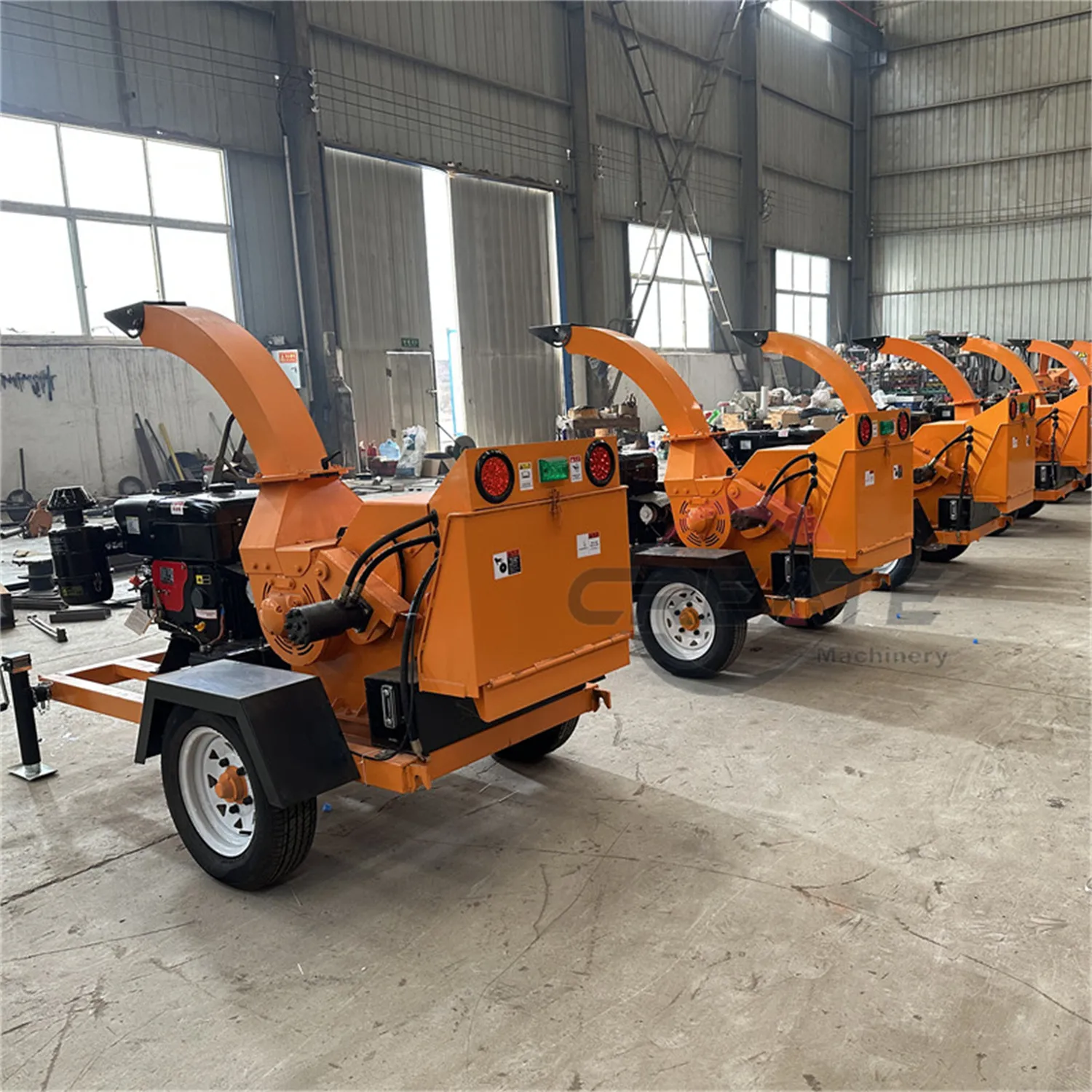 Large Capacity Efficient Convenient Mobile  Engine Wood Chipper Forestry Machinery Wood Chipper Shredders