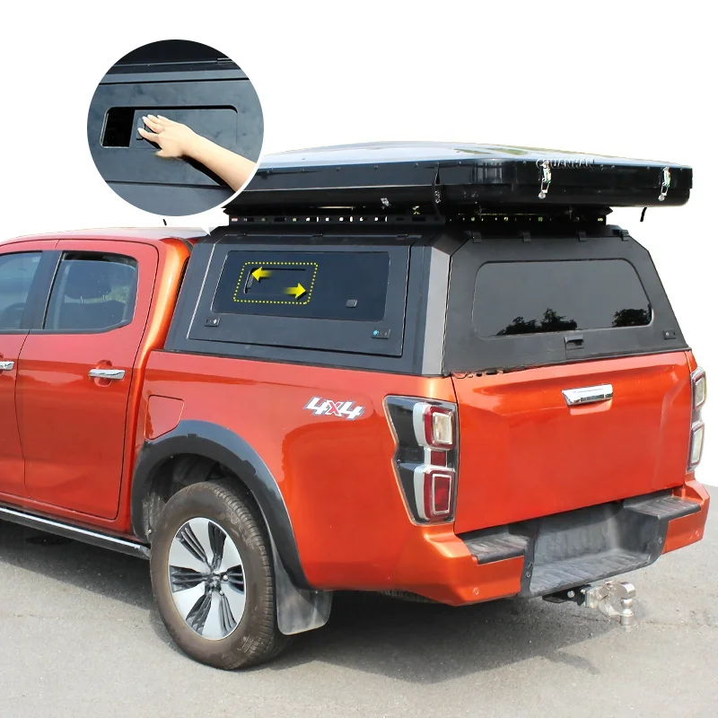 Auto Parts Steel Pickup Hardtop Canopy with Sliding Window for Dmax C Double Cab