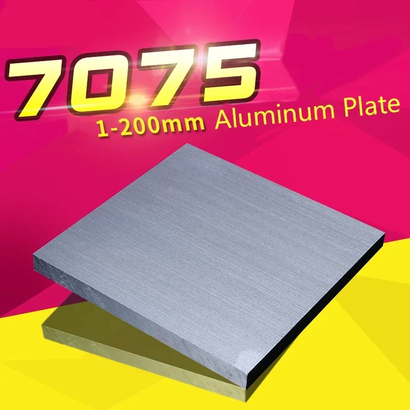 Thickness 15/20/25/30mm CNC Lathe Processing 100*100/150*150mm 7075 Aviation Aluminum Alloy Plate Sheet Thicked Super Hard Block