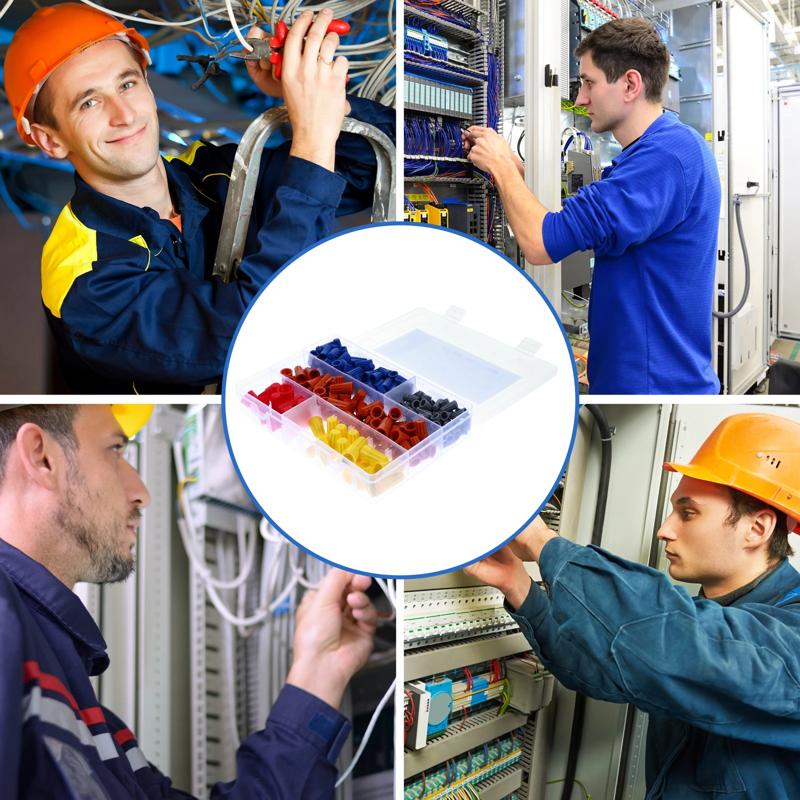 

Industrial Grade Insulated Wire Connector Nuts Caps Quick Connection Screw Terminal PVC Color Coded Flame Retardant