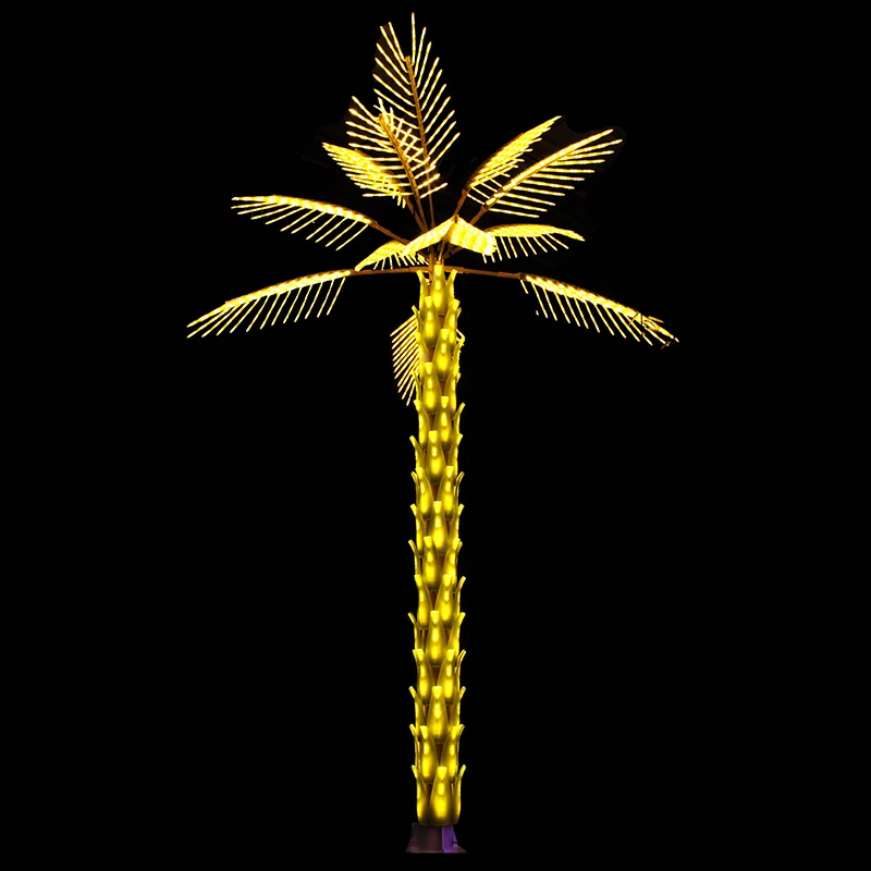 

Wholesale Waterproof Warm Metal LED Lighted Palm Trees for Garden and Street Decorative Lighting for Holiday Decorations