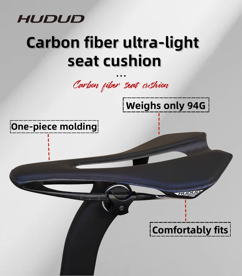 

94g New Ultra Full Carbon 3D Printed Bike Saddle 7*9 High Modulus Carbon Fiber Base MTB Mountain Cycling Seat Parts