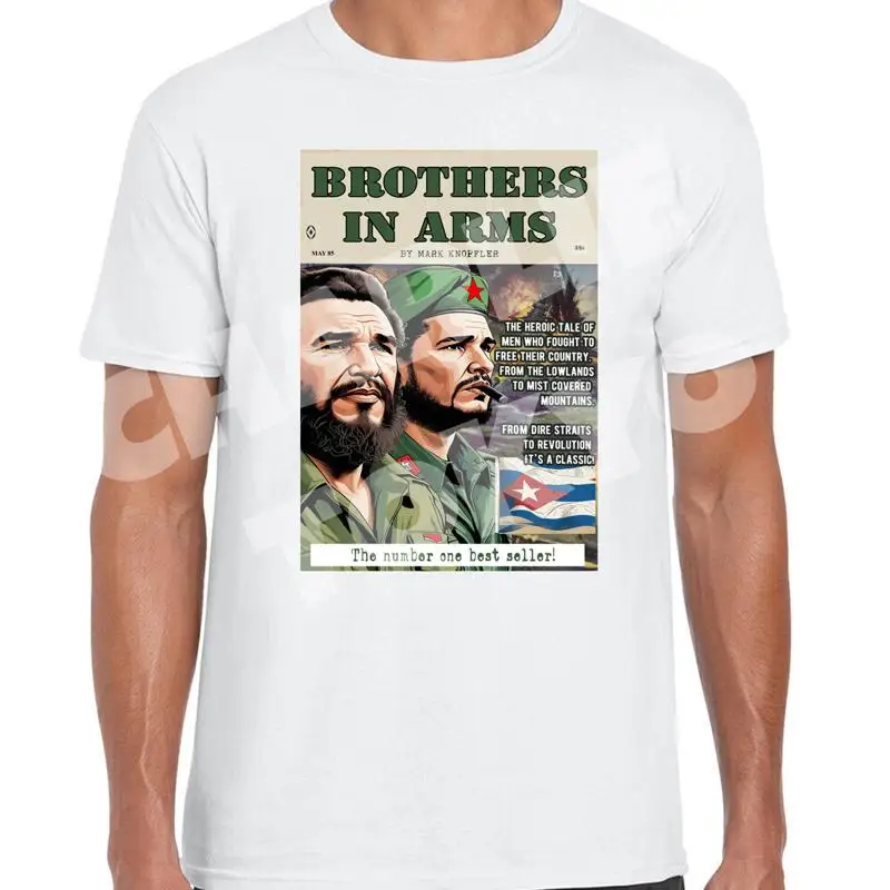Dire Straits Inspired T-Shirt Che Guevara Fidel Castro Mash Up Original Design