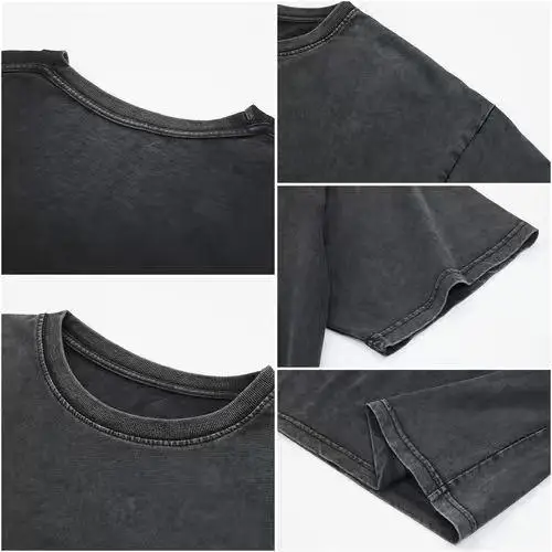 تي شيرت قطني Shadow the Hedgehog، تي شيرت برسومات عتيقة مغسول لمحبي لعبة Sonic the Hedgehog، تي شيرت مطبوع برقبة دائرية Oversi #4