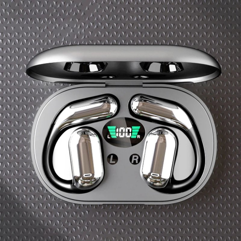 หูฟังบลูทูธตัดเสียงรบกวนคุณภาพสูงแบบแขวนอยู่บนหู, การนํากระดูกแบบเปิด, หูฟังไร้สายแบบไม่ใส่ในหู