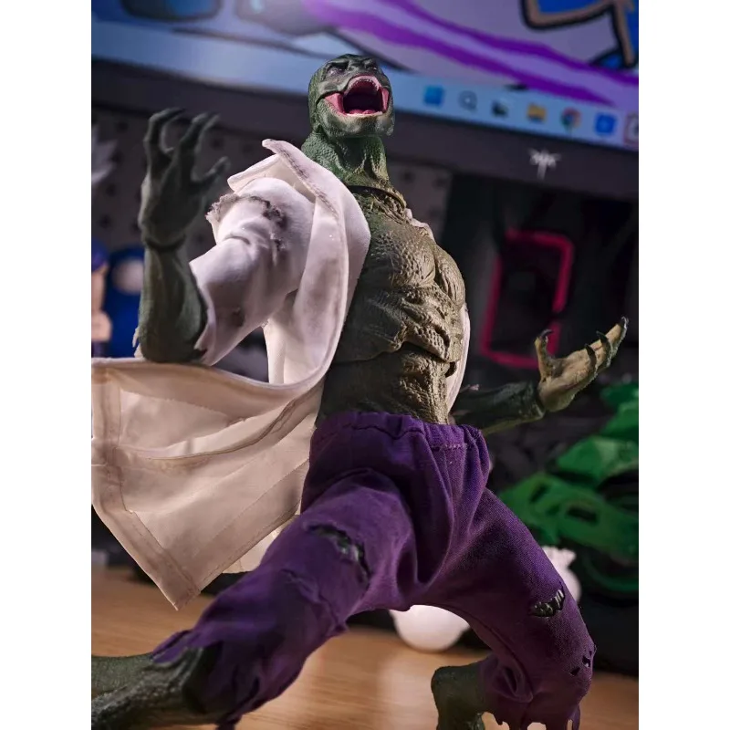 

1/12 Scale Doc. Lizard White Ripped Coat Purple Shorts Clothes Toys Accessory for 6" Action Figure Soldier Body Decor