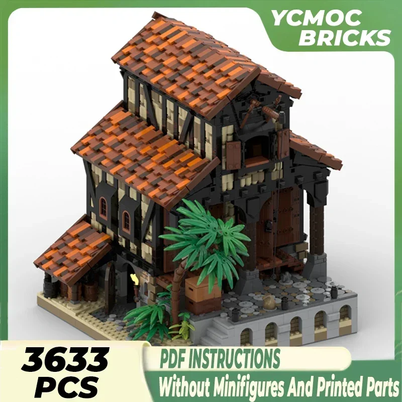 Medieval Model Moc Building Bricks The Warehouse Port Sauvage Technology Modular Blocks Gifts Christmas Toys DIY Sets Assembly