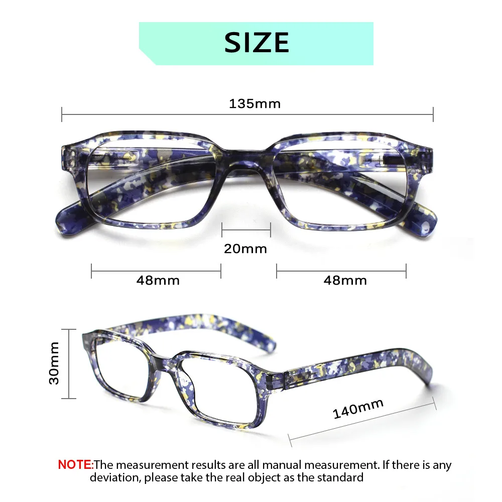 Henotin 2022 Autumn New Fashion Frame Reading Glasses For Women Spring Hinges Optical Lenses Men HD Reader Prescription Eyewear