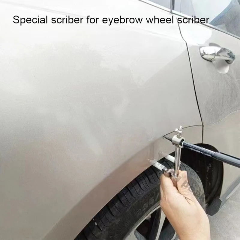 Parallel Wheel Eyebrow Scriber Auto Wheel Eyebrow Parallel Scriber Sheet Metal Dent Repair Tool Body Line Marking Recovery Aid