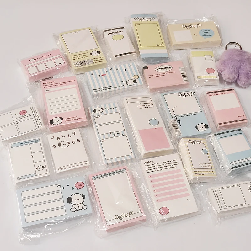 100Pcs Cute Puppy Dog Memo Pad Decoration Scrapbook Office Message Notes Paper Planner Notepad School Supplies Stationery