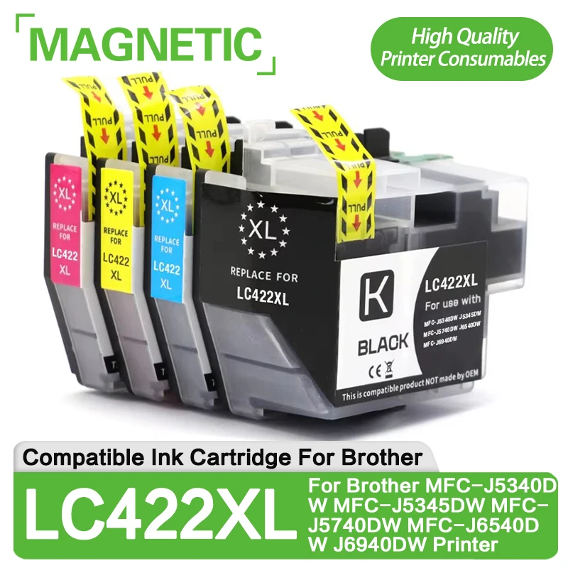 High Capacity LC422XL 422XL Compatible Ink Cartridge For Brother MFC-J5340DW MFC-J5345DW MFC-J5740DW MFC-J6540DW J6940DW Printer