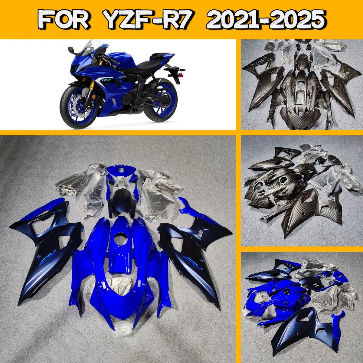 

Body Parts Fairings 2021-2025 YZFR7 Motorcycle Accessories Fairing Set for 21-25 Yamaha YZF R7 Hight Quality