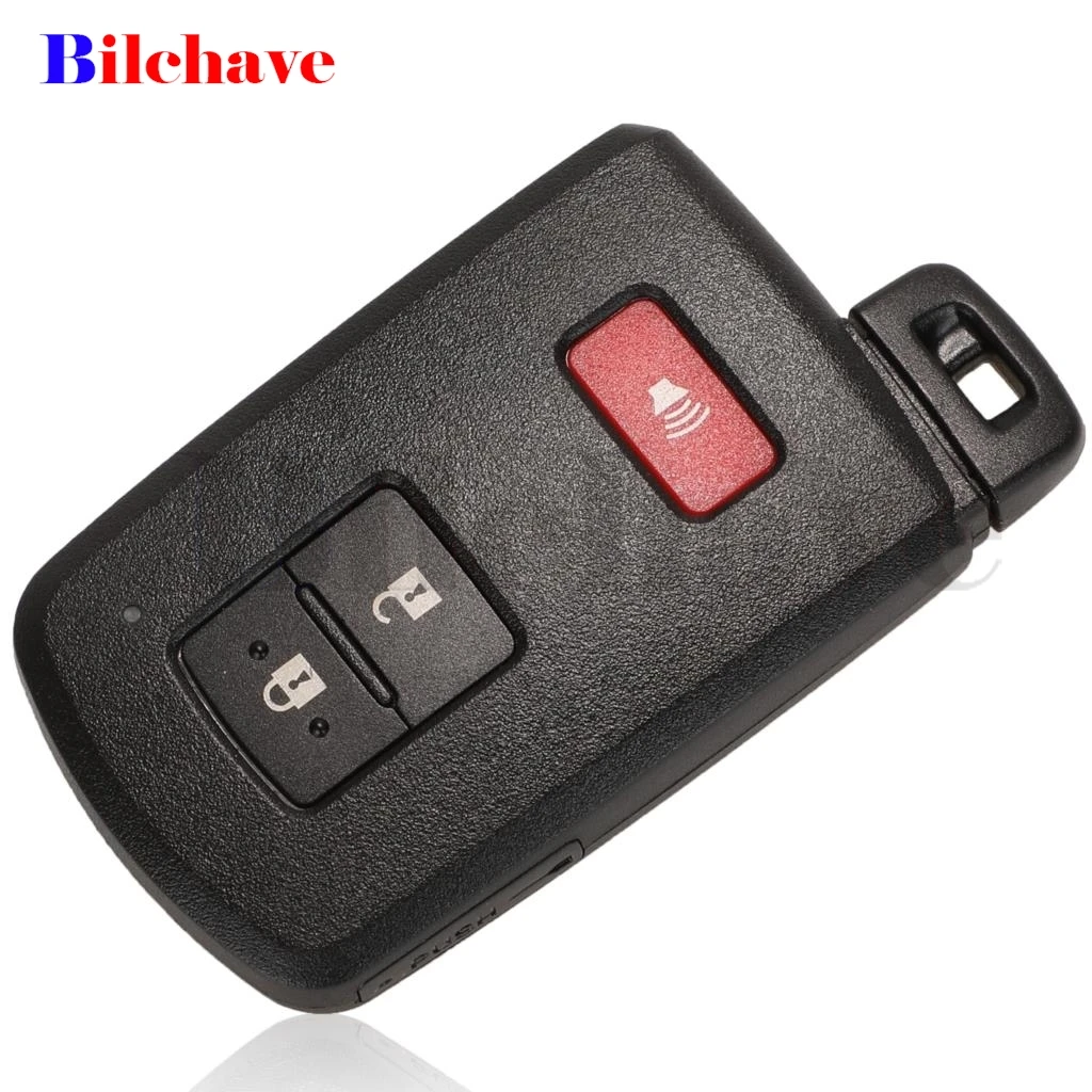 Bilchave 10pcs  For Toyota Avalon Camry RAV4 Corolla Highlander FOB 2+1/3/4 Buttons Remote Car Key Case Shell Replacement