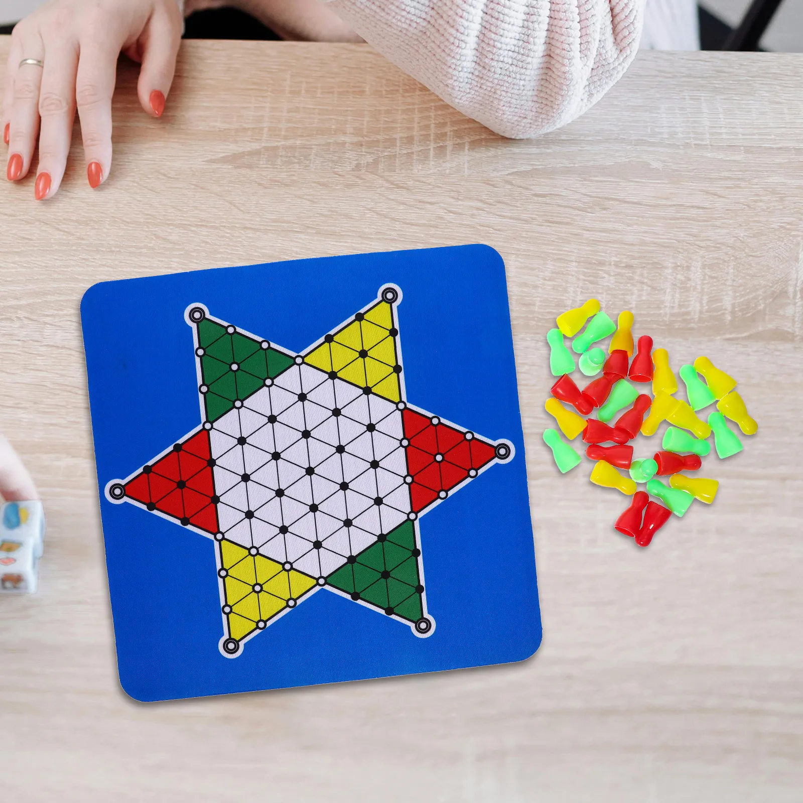 1Set Folding Chinese Chess Board Portable Chessboard Smooth Texture Strong Break Resistance Multifunctional Mouse Pad