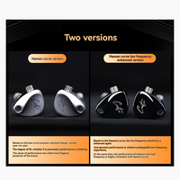 【New User Coupon】KZ Castor in Ear Headphones HiFi Bass Sound Noise Isolating Dual-Dynamic Driver Wired Earbuds Harman MIC