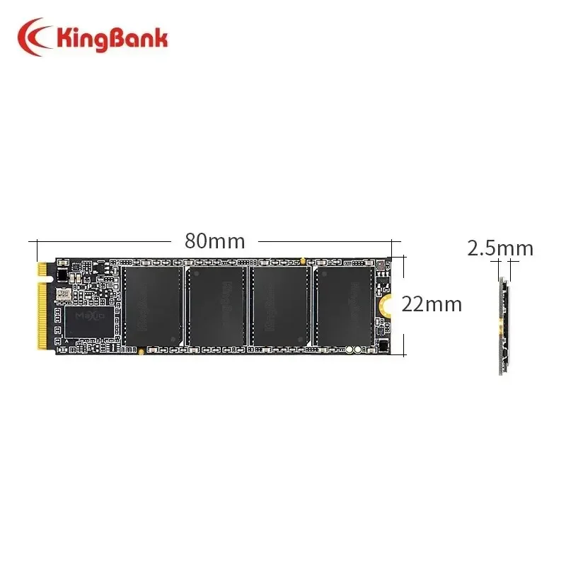 Kingbank 512GB M.2 2280 NVMe SSD for Laptop Desktop