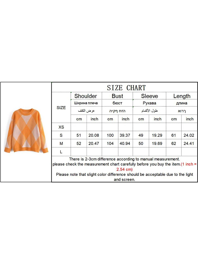 Spring Autumn Striped Color-block Knitted Sweater Women Fashion Thin Section Long-sleeved Loose Lazy Sweater Pullover Female