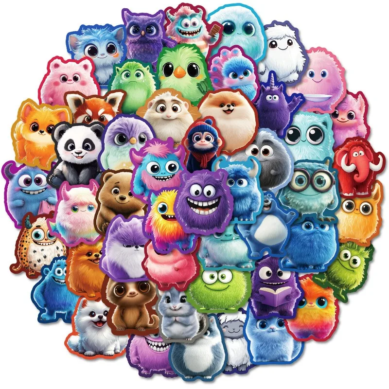 

10/50 шт., креативные милые наклейки с мультяшными животными, панда, сова, забавное украшение, чехол для телефона, чашка для воды, компьютер, скейтбординг, велосипед