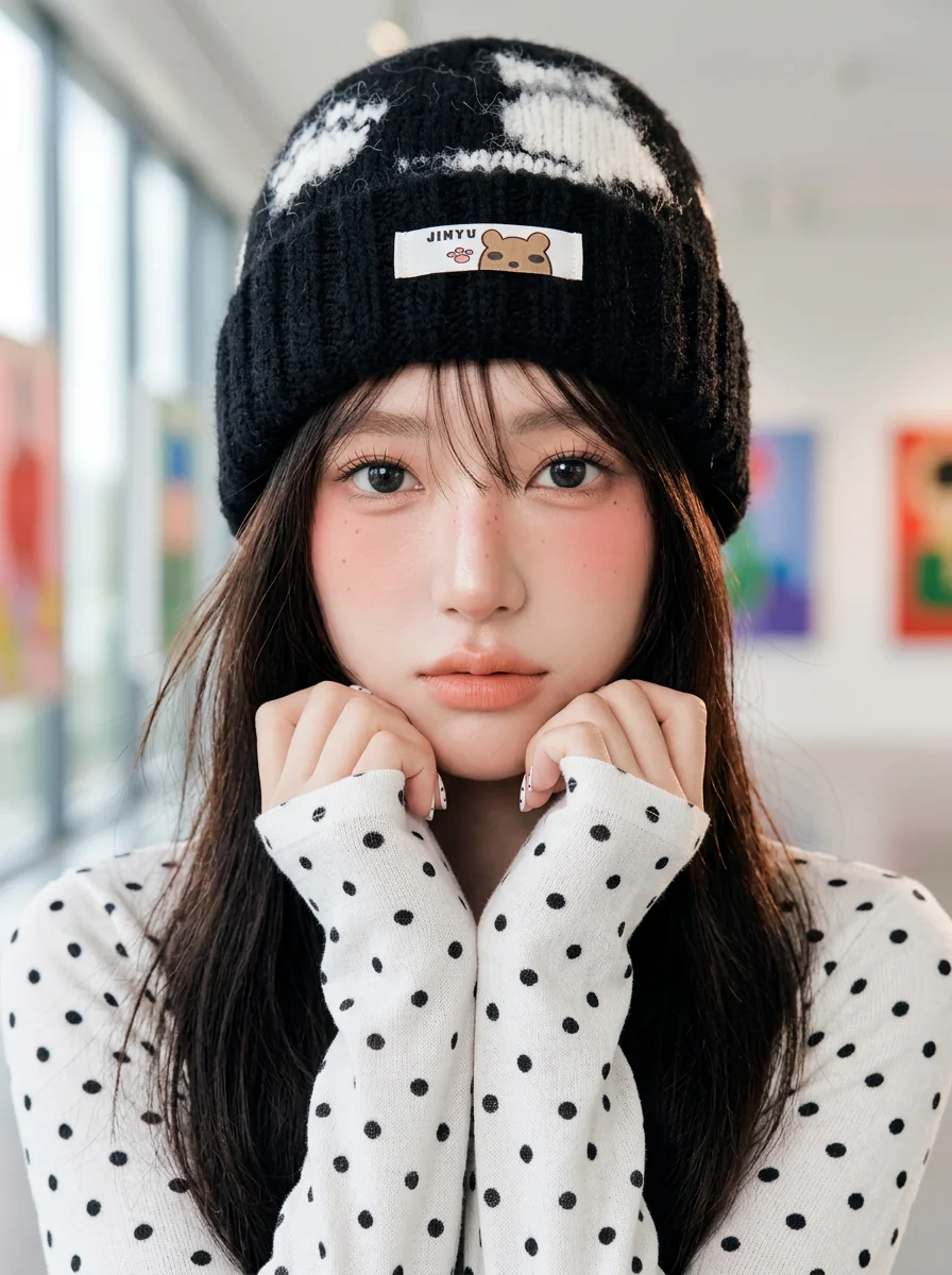 warm-knitted-woolen-hat-women's-style-fall-winter-unique-high-end-feeling-ear-protection-cold-proof-casual-fashion-accessory