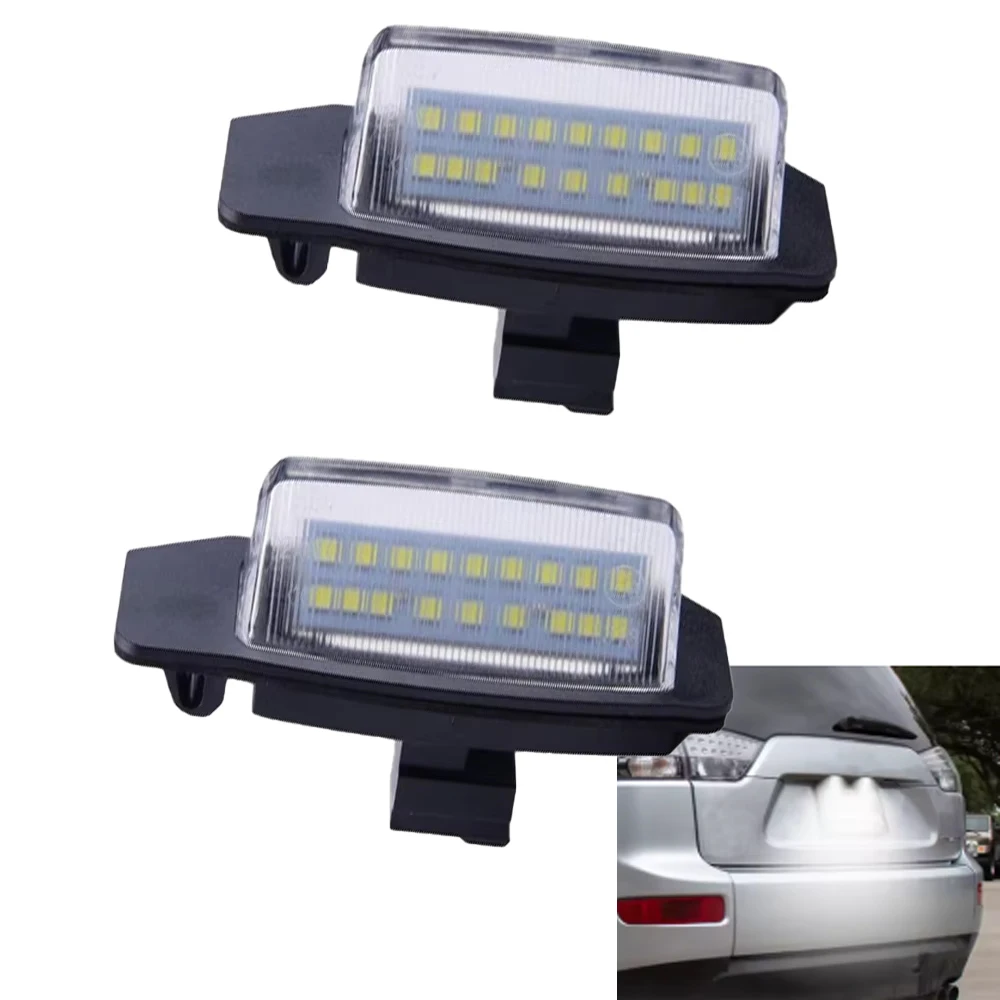 

2pcs LED License Plate Light For Mitsubishi Lancer Sportback Outlander (EUR) [CX0#] 2008+ LED Rear Number License Plate Light