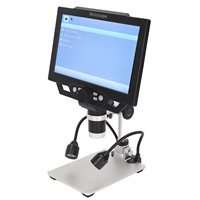 Electron Microscope Digital Microscope 12MP 1600X Magnification 9inch Large Screen HD Electron Microscope with LED Fill Light